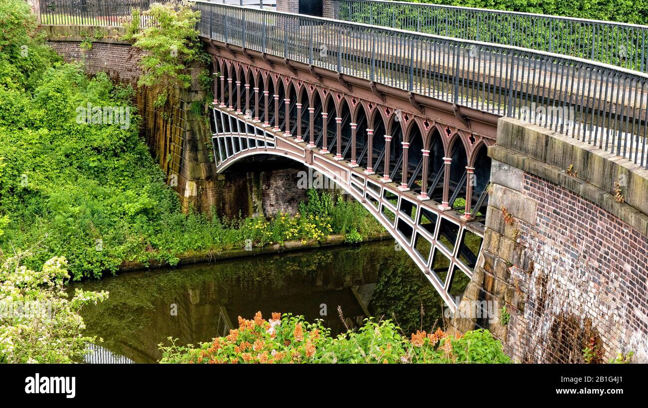 Engine Arm Aqueduct on the Birmingham Canal Navigation near Smethwick Stock Photo