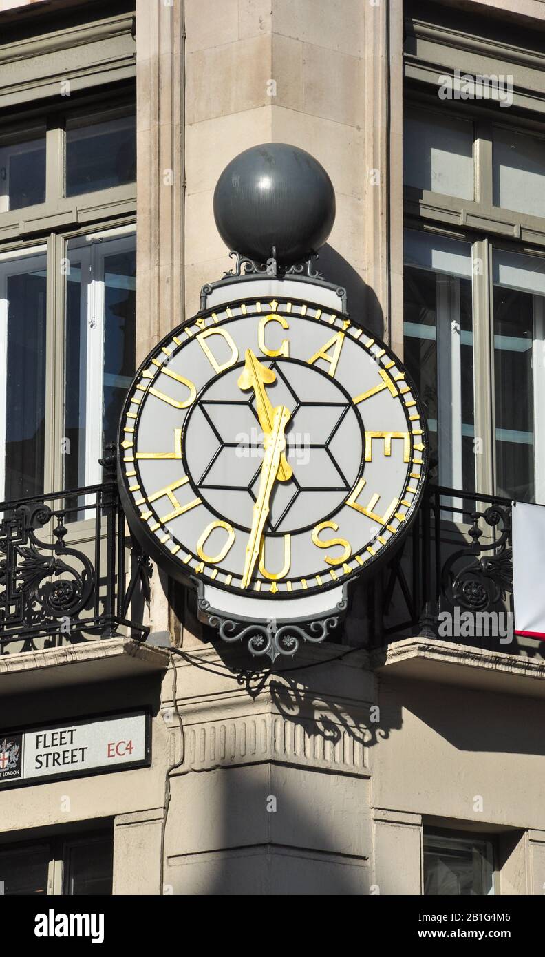 Ludgate House Clock, Fleet Street, London, England, UK Stock Photo Alamy