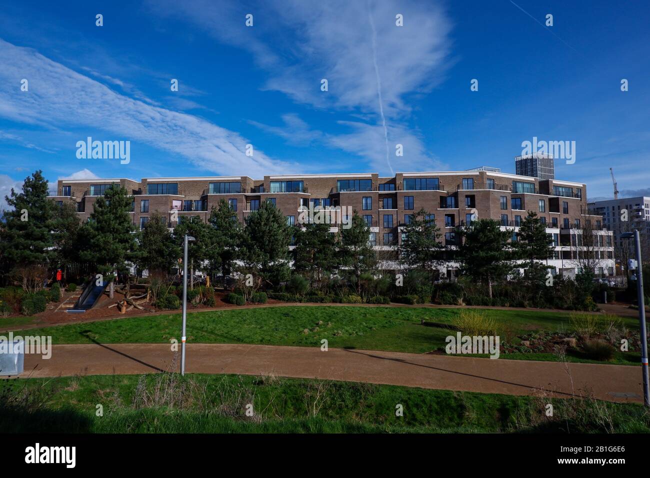 Chobham Manor Housing Development, E20, Stratford , London Uk Stock