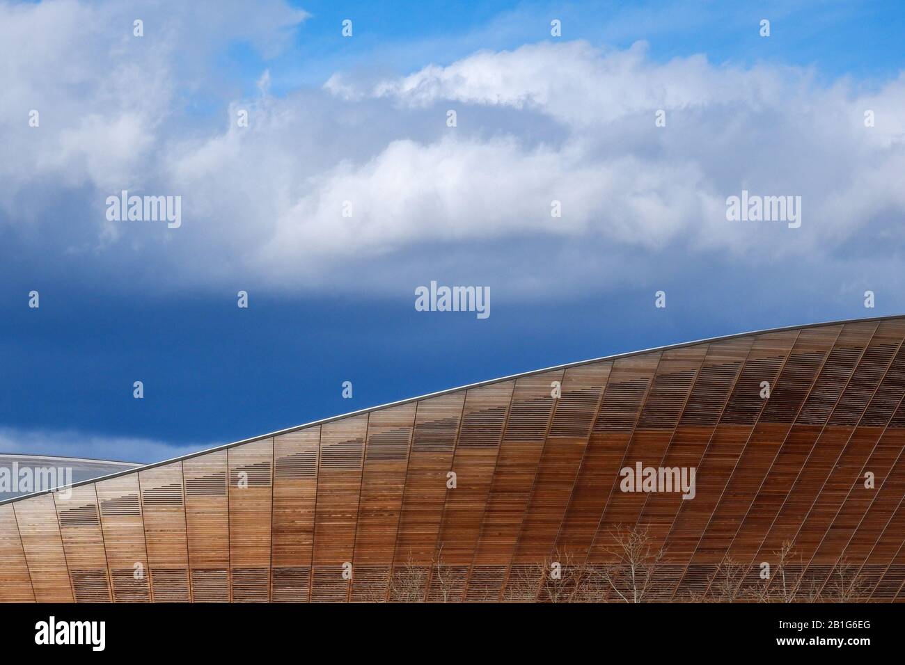 LEE VALLEY VELOPARK / Velodrome,  Queen Elizabeth Olympic Park, London, England, United Kingdom, Europe. Stock Photo