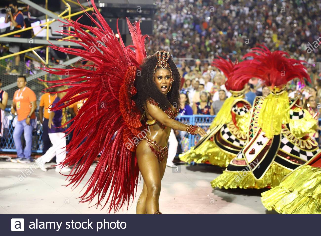 Rio De Janeiro Brazil Samba Schools Parades At The Sambadrome During Carnival In Rio De Janeiro