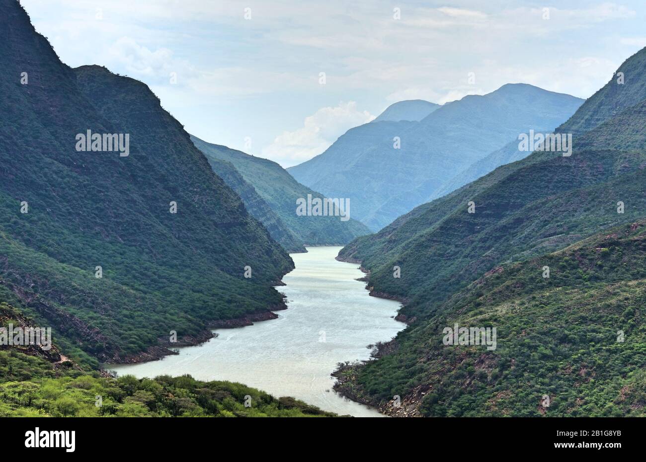 Chicamocha Canyon in Santander Colombia Stock Photo