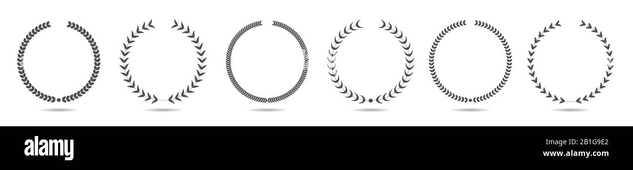 Laurel wreath icon set Stock Vector Image & Art - Alamy