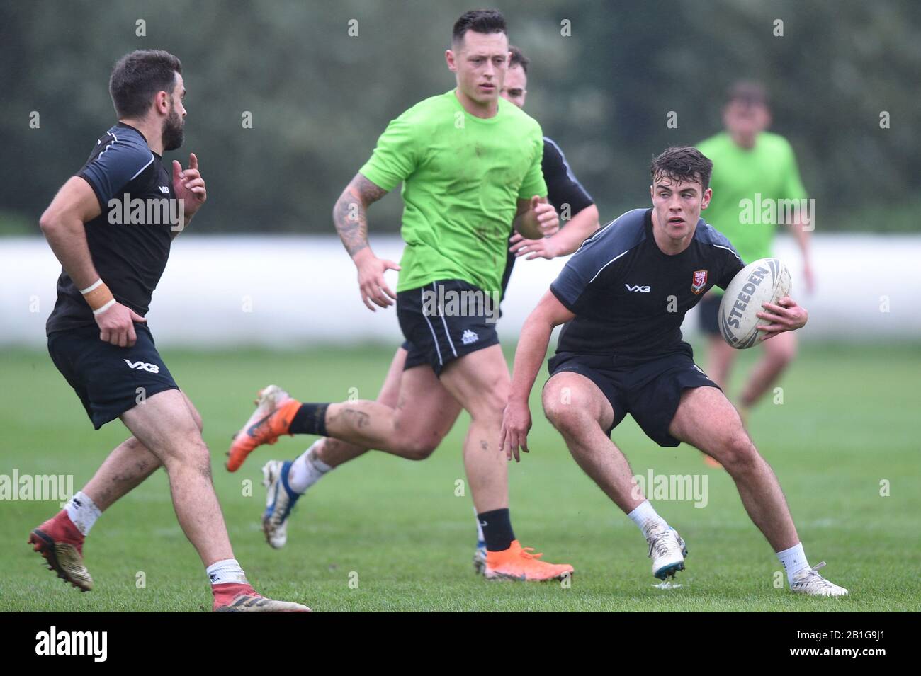 29th September 2019, Wales Men’s Rugby League  9’s World Cup Training Session on Sunday the 29th Sept 2019 at the Rydal Penrhos School in Colwyn Bay; Stock Photo