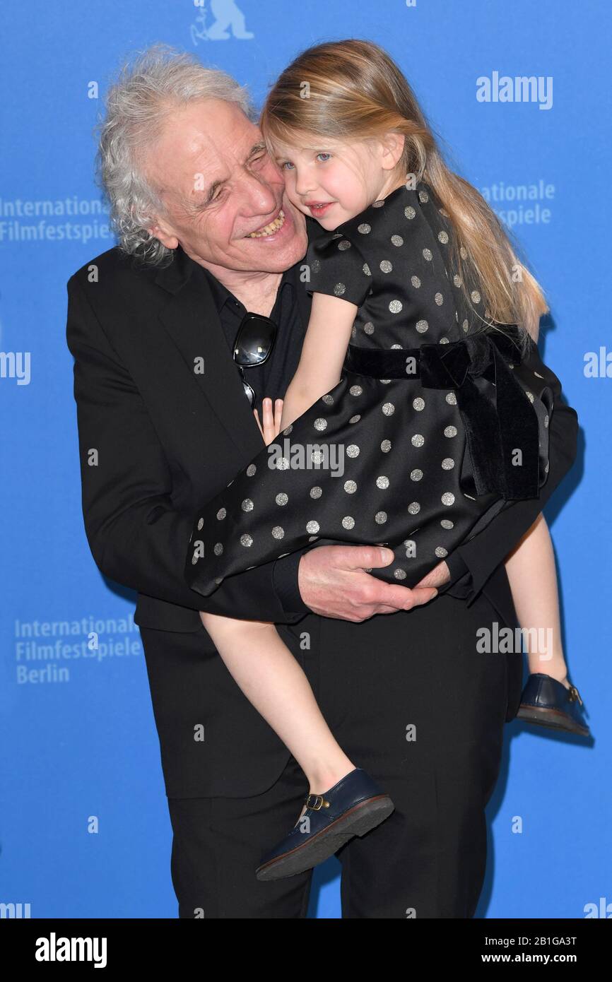 Abel Ferrara and daughter Anna Ferrara attend the photocall for Siberia during the 70th Berlin International Film Festival. © Paul Treadway Stock Photo