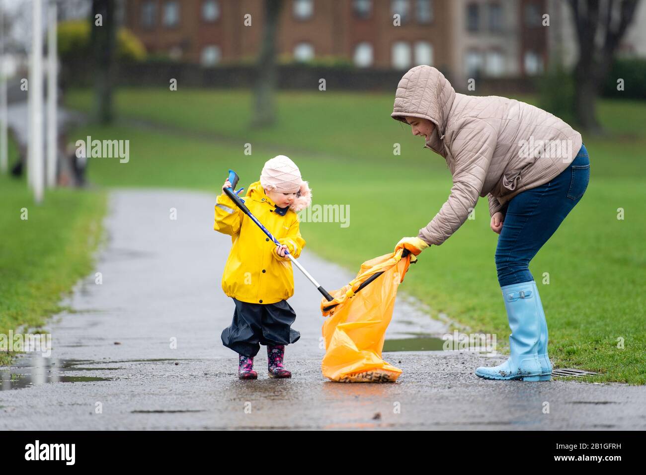 Keep Scotland Beautiful, Wrigley's litter less campaign ABC Nursery, Alloa Stock Photo