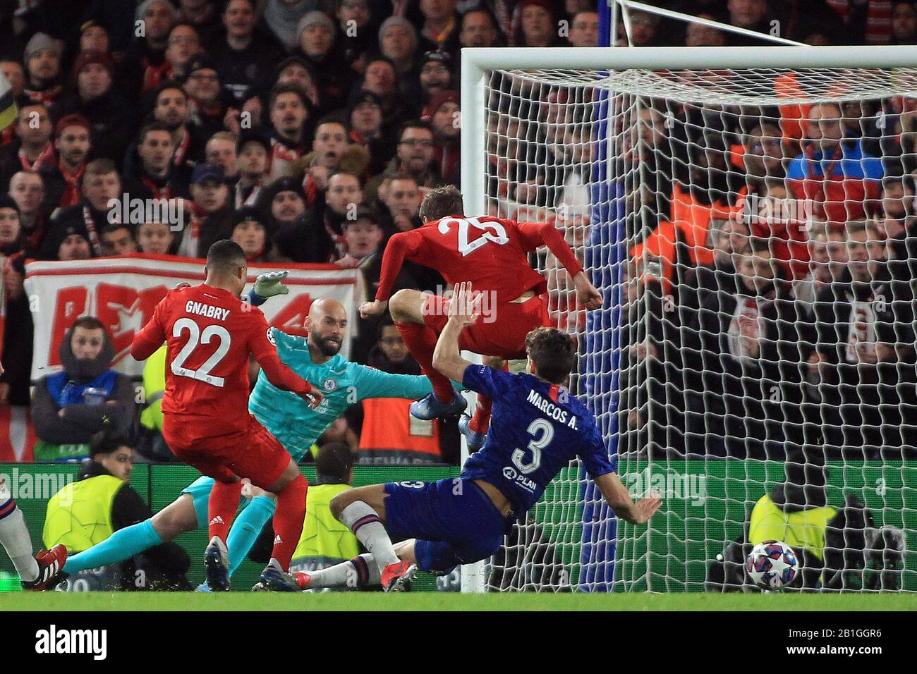 London Uk 25th Feb 2020 Serge Gnabry Of Bayern Munich 22 Scores His Team S First Goal