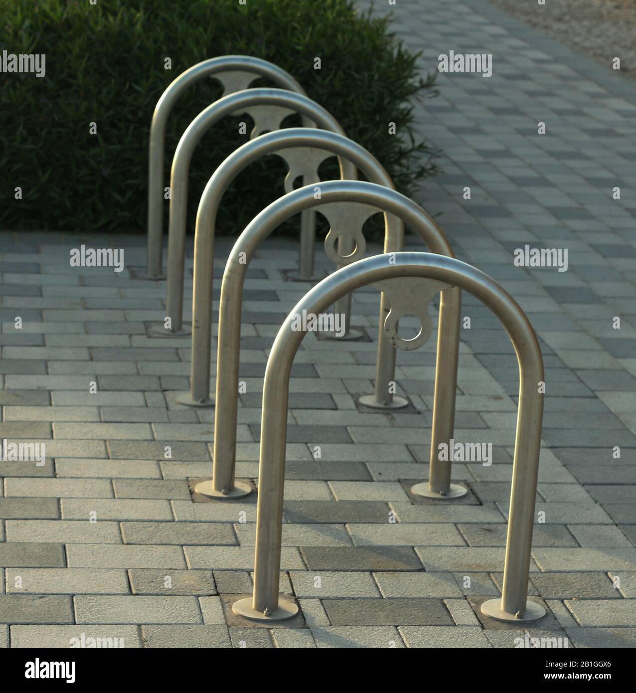 bicycle parking rack Stock Photo Alamy