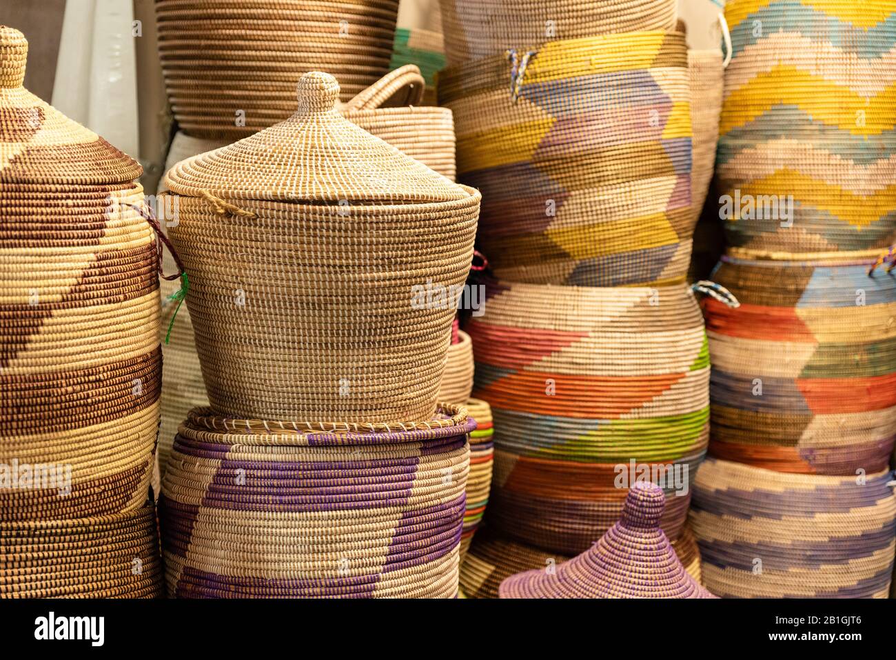 Basket Making Supplies for Sale at a Market in Bali Indonesia