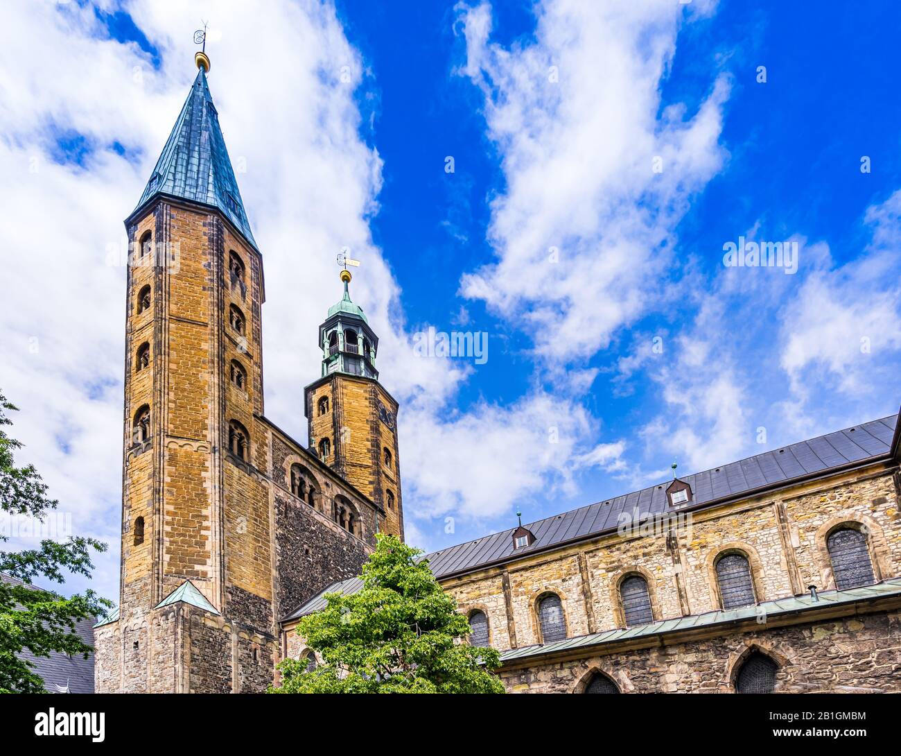View on Market Church St. Cosmas and Damian, Goslar, Germany Stock Photo