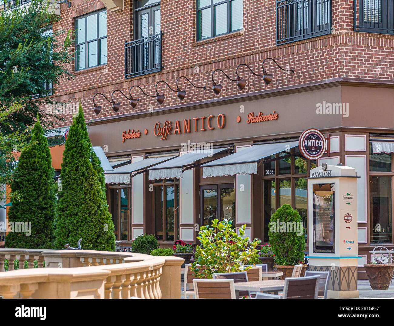 ALPHARETTA, GEORGIA - August 16, 2018: Avalon is a mixed-use ...
