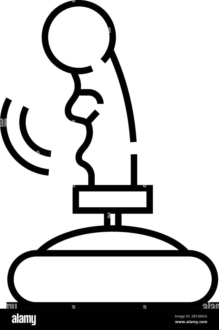 Game panel line icon, concept sign, outline vector illustration, linear ...