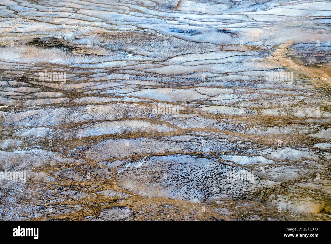 Grand Prismatic Spring Midway Geyser Basin, USA, Wyoming, Yellowstone National Park, Midway Geyser Basin Stock Photo