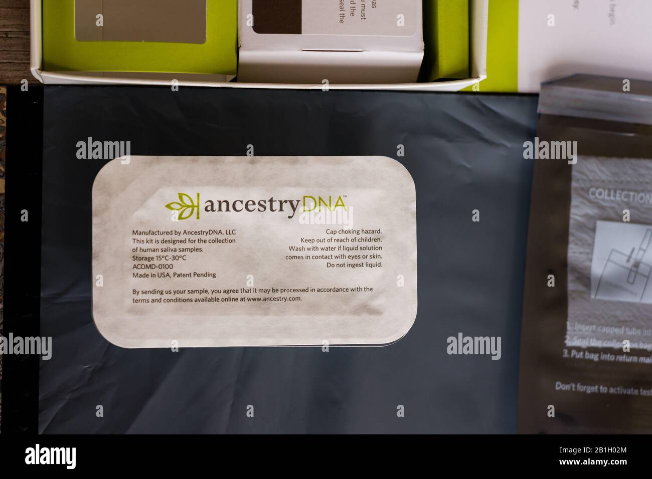 a dna kit by ancestry.com Stock Photo