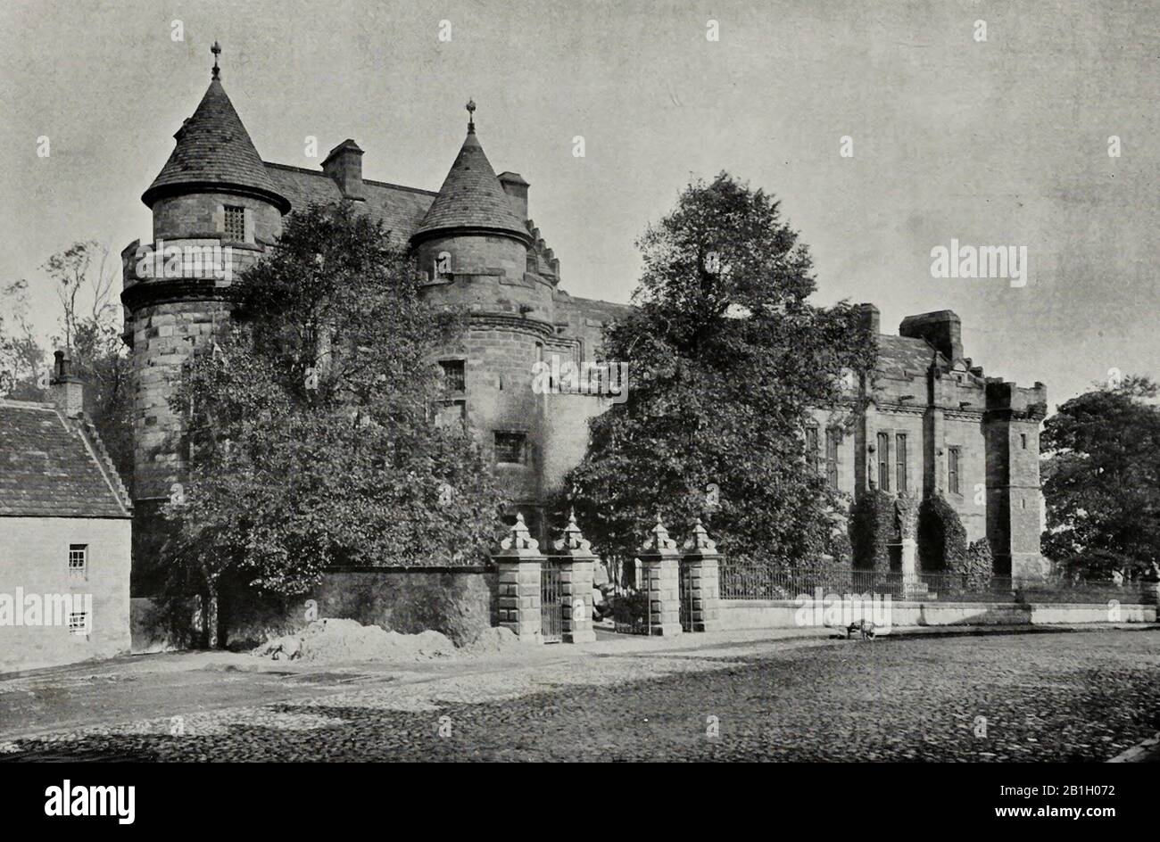 Falkland Palace, circa 1900 Stock Photo