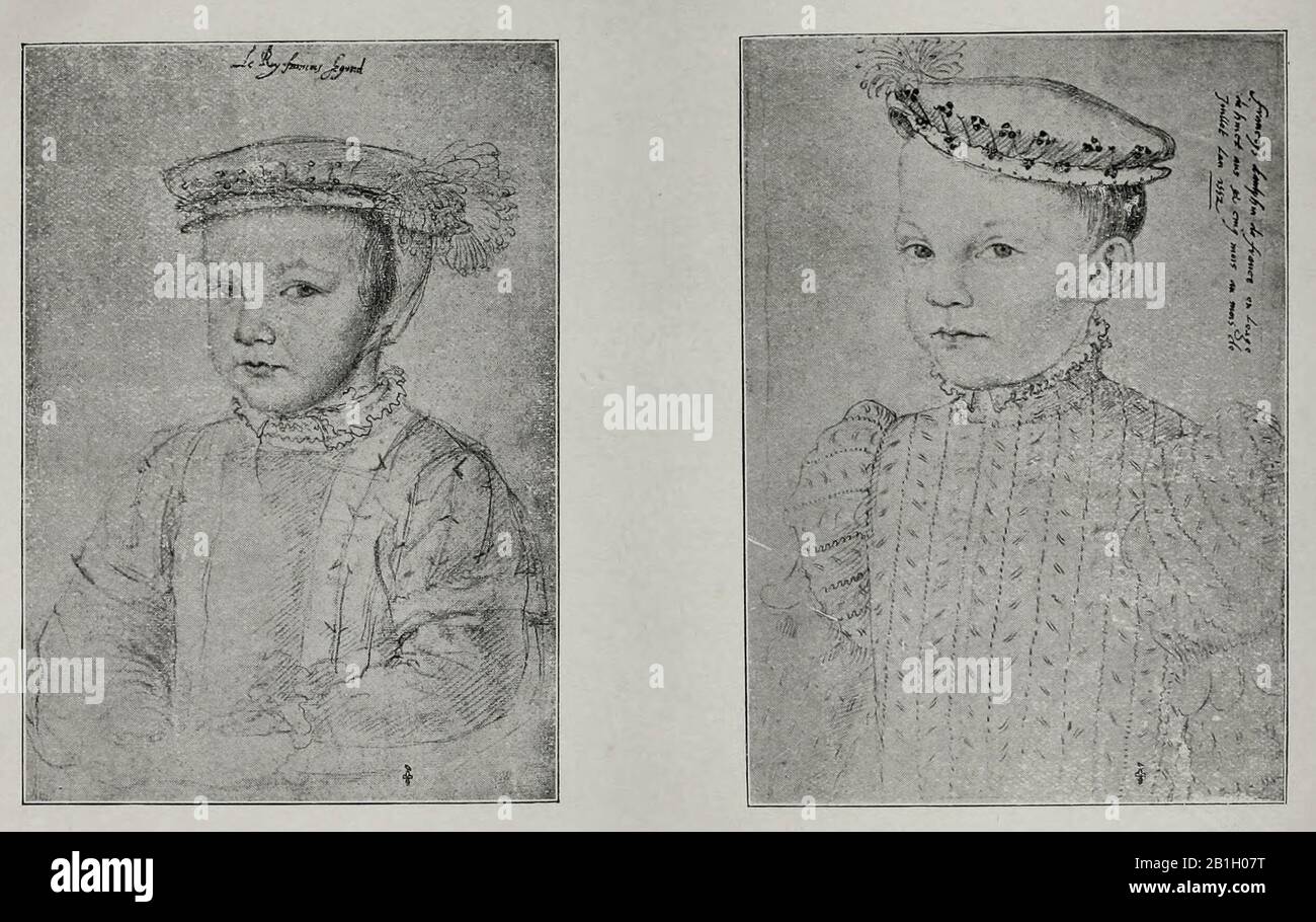 Portraits of Francis II as a boy Stock Photo