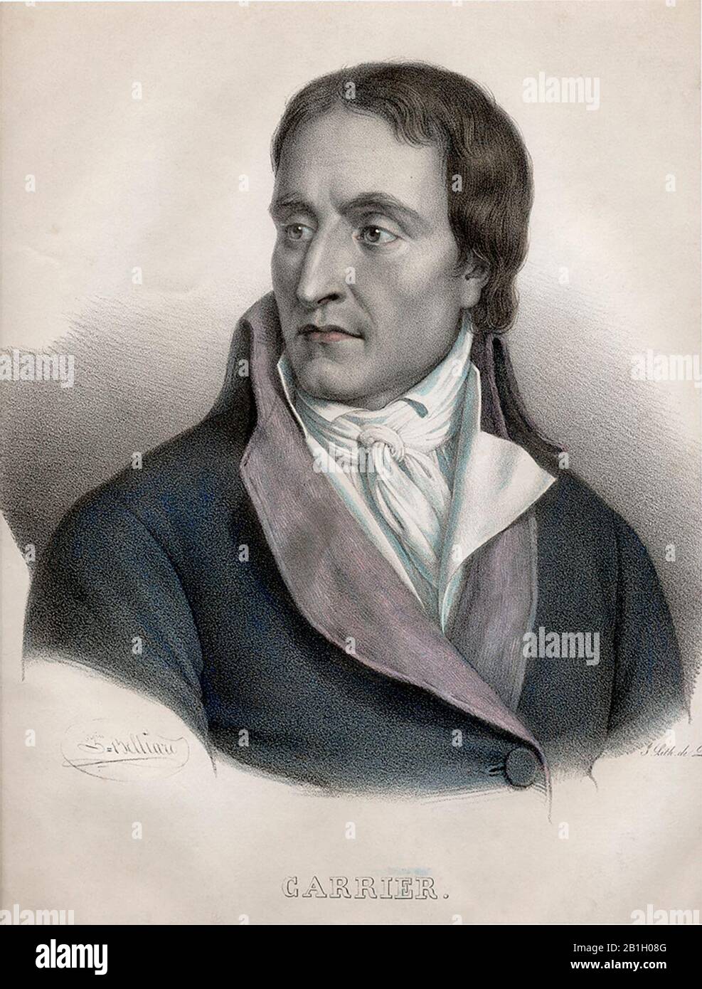 Portrait of Jean-Baptiste Carrier, French revolutionary Stock Photo