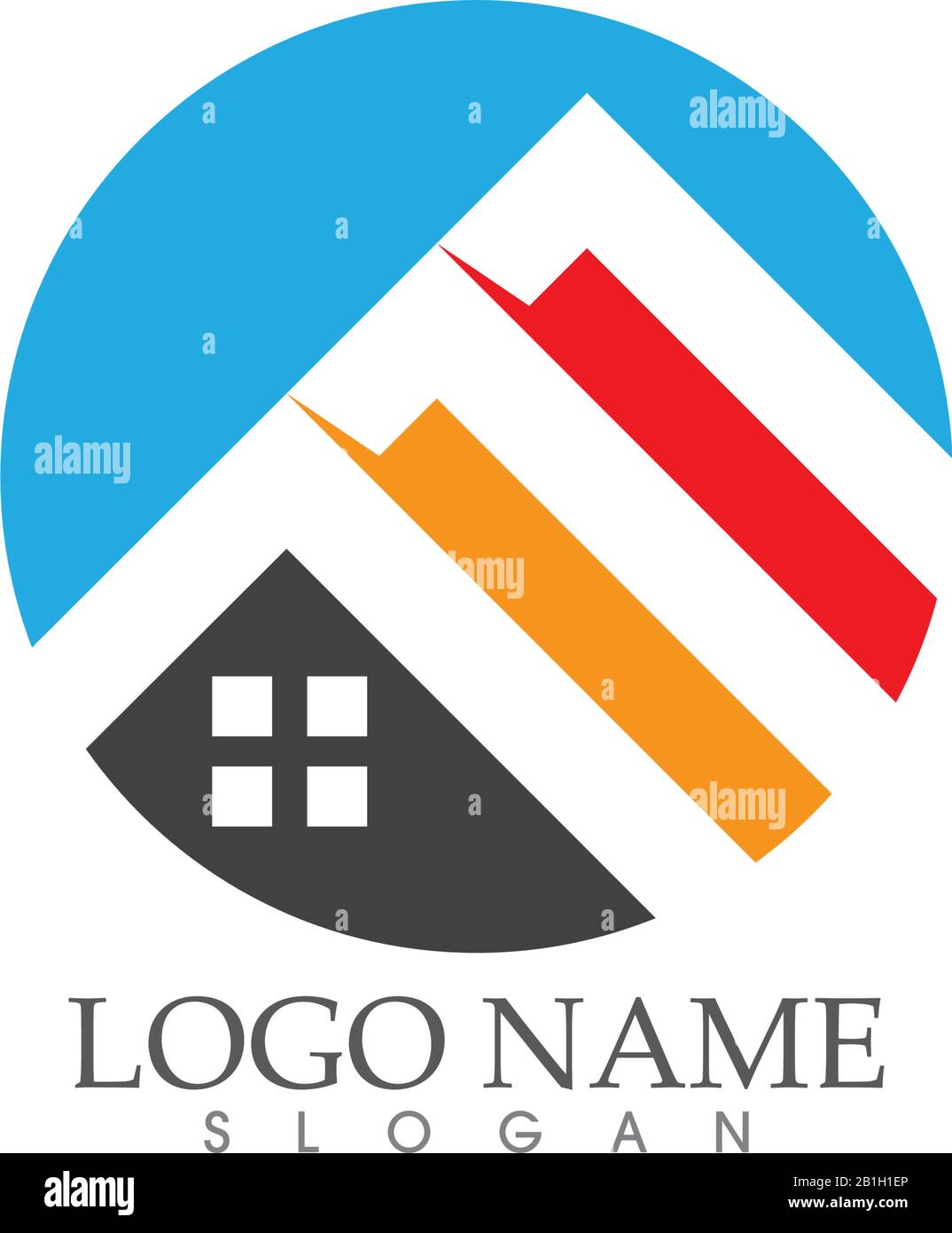 Home and house , Property and Construction Logo design Stock Vector ...