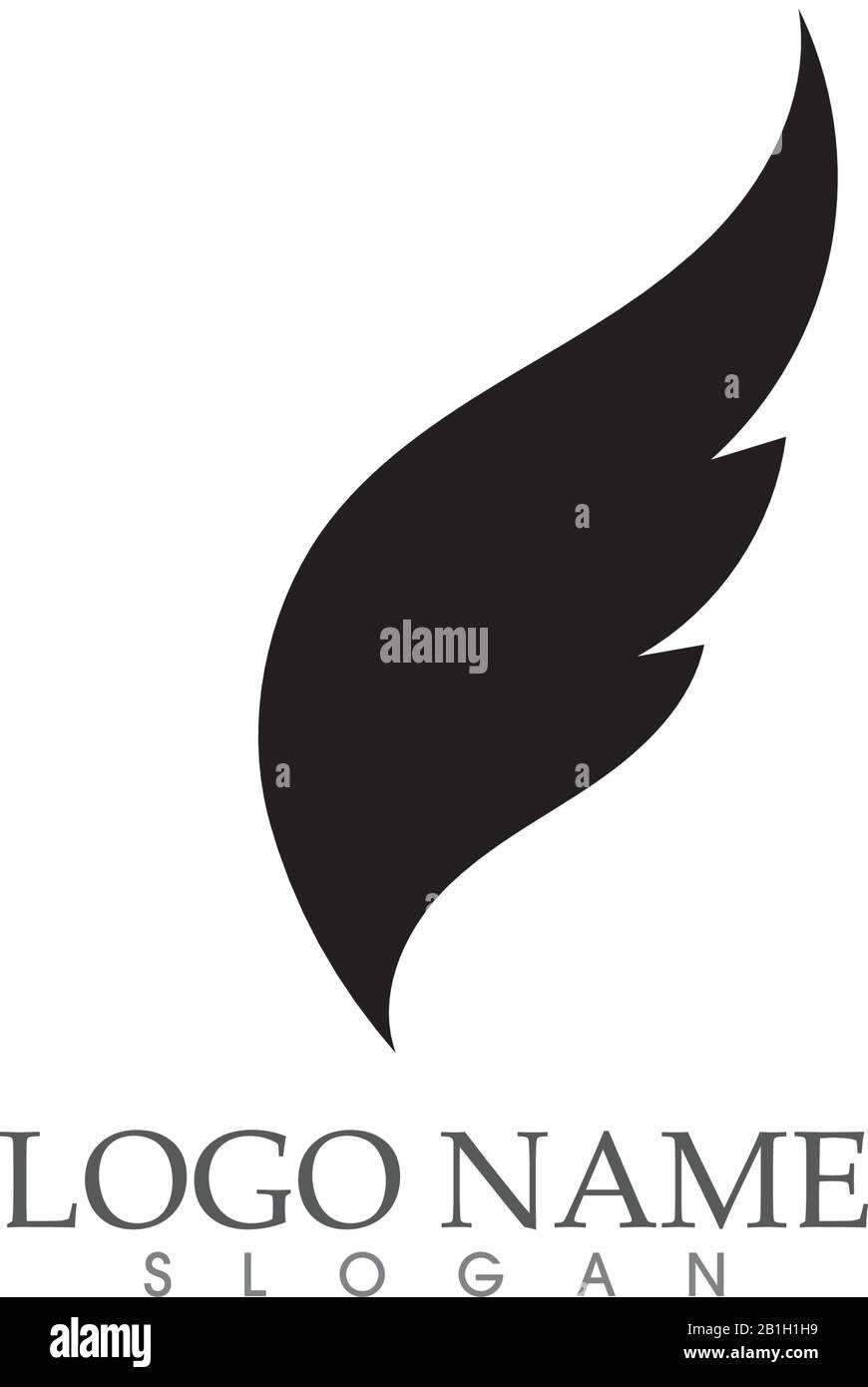 Wing Falcon Logo Template vector illustration design Stock Vector