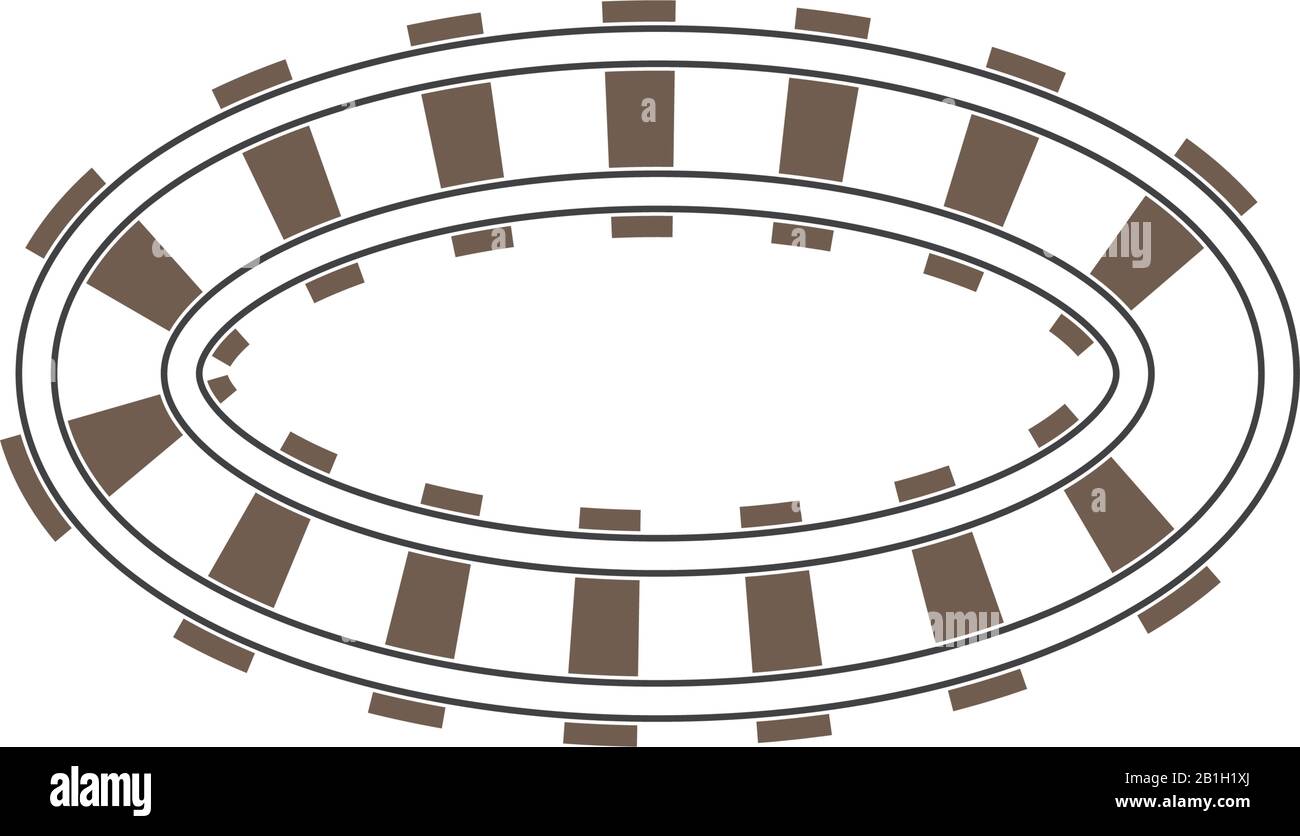 Train tracks vector icon design template illustration Stock Vector ...