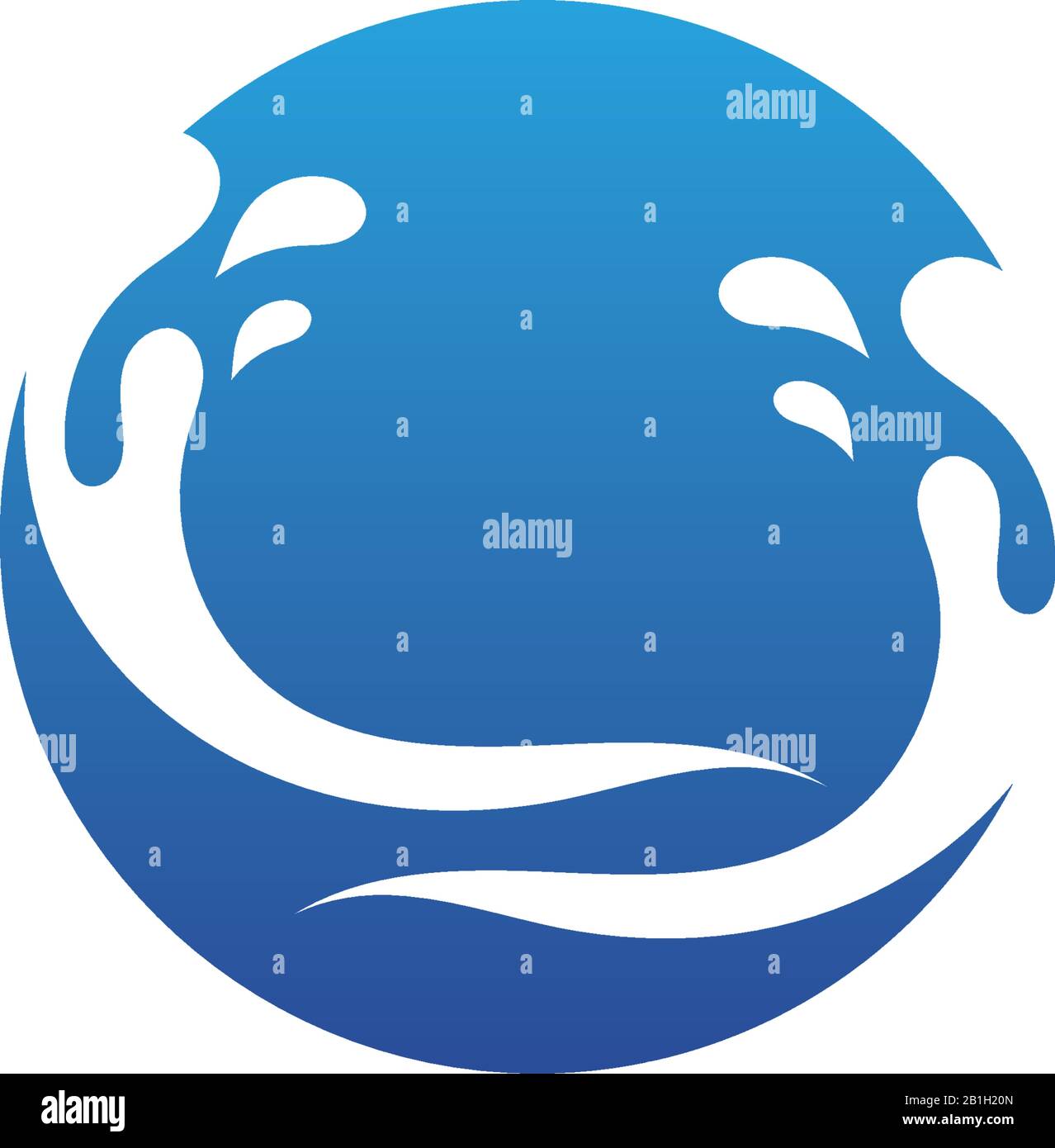 Water splash Logo Template vector design Stock Vector