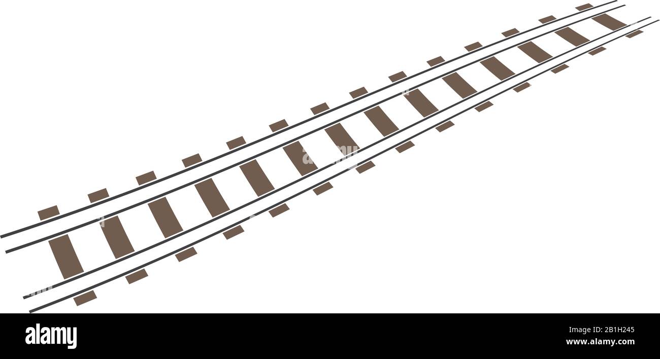Train tracks vector icon design template illustration Stock Vector ...