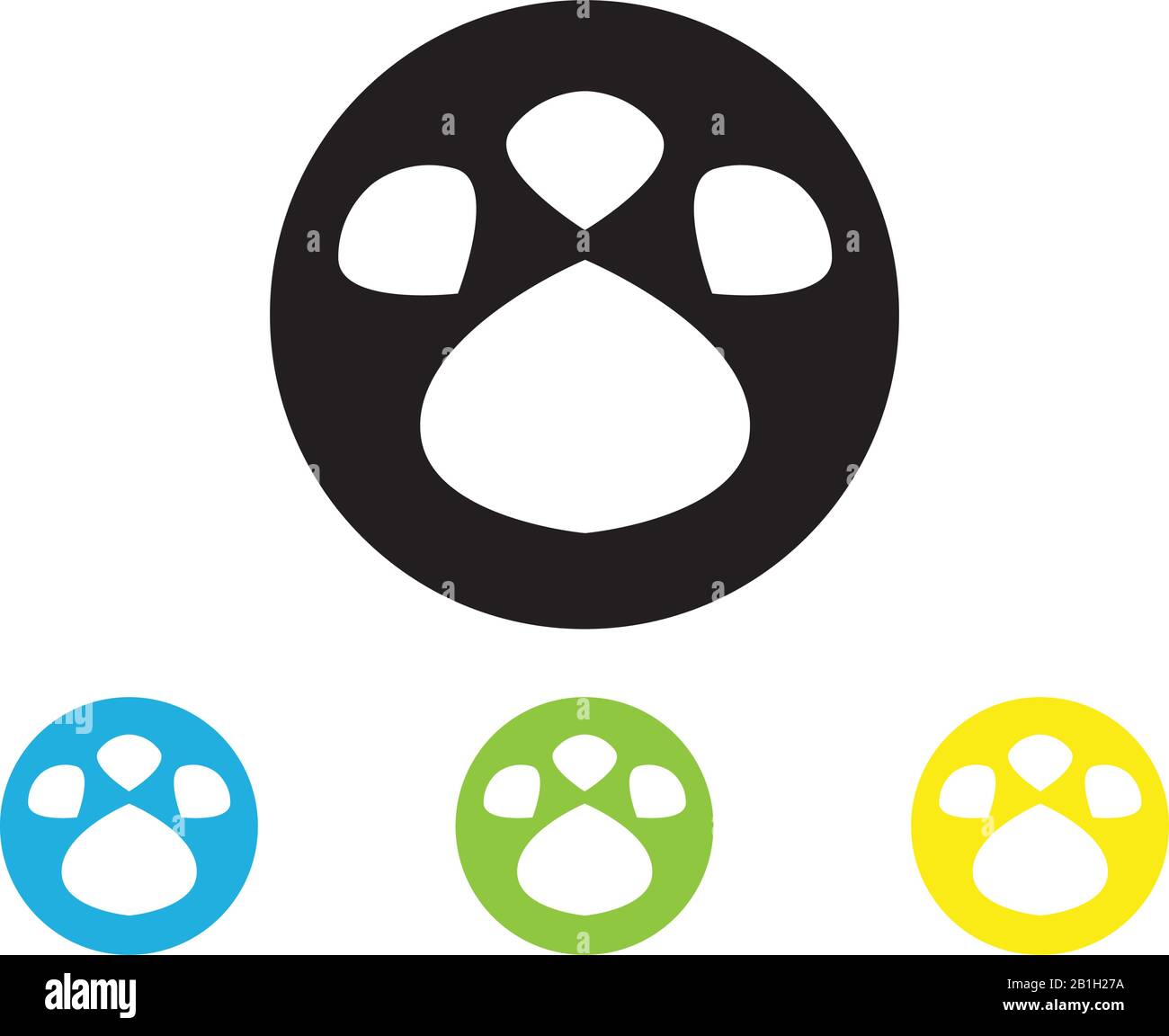 DOG print icon vector logo template Stock Vector Image & Art - Alamy