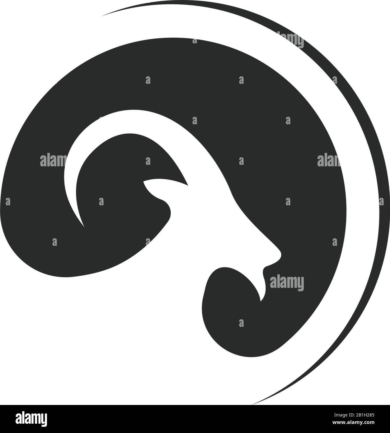 Goat Logo Template Vector Icon Illustration Design Stock Vector Image Art Alamy