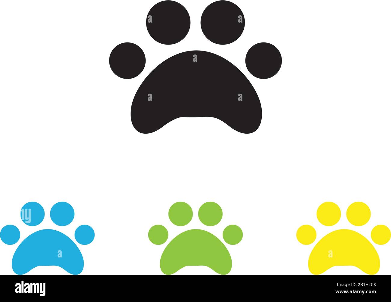 DOG print icon vector logo template Stock Vector Image & Art - Alamy
