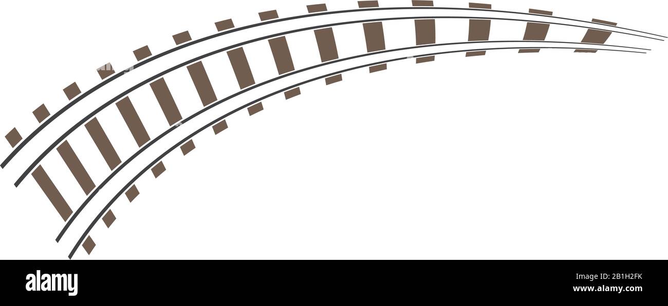 Train tracks vector icon design template illustration Stock Vector ...