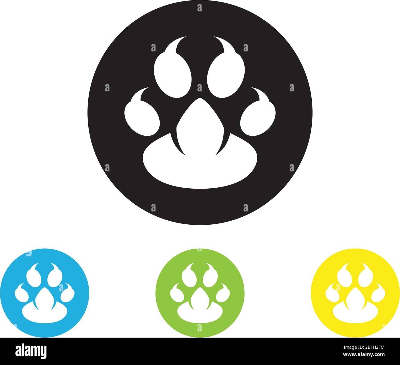 DOG print icon vector logo template Stock Vector Image & Art - Alamy