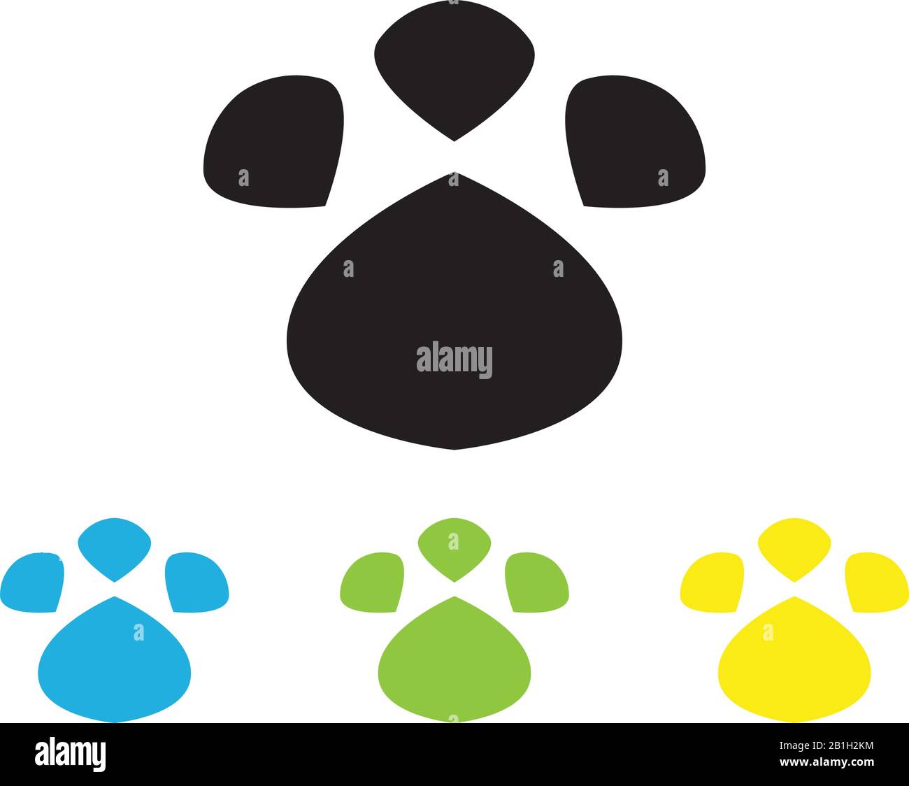 DOG print icon vector logo template Stock Vector Image & Art - Alamy