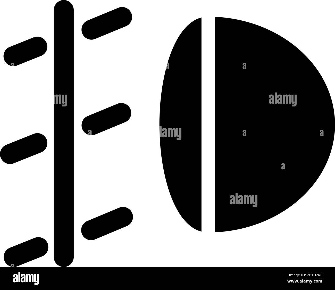 Fog light icon design vector template Stock Vector Image & Art - Alamy
