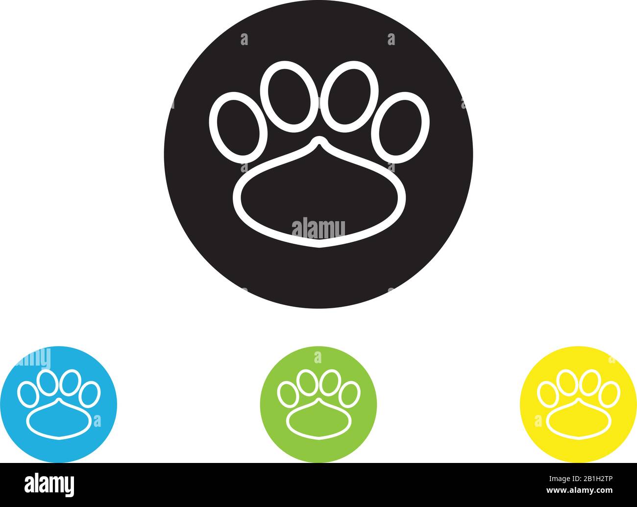 DOG print icon vector logo template Stock Vector Image & Art - Alamy