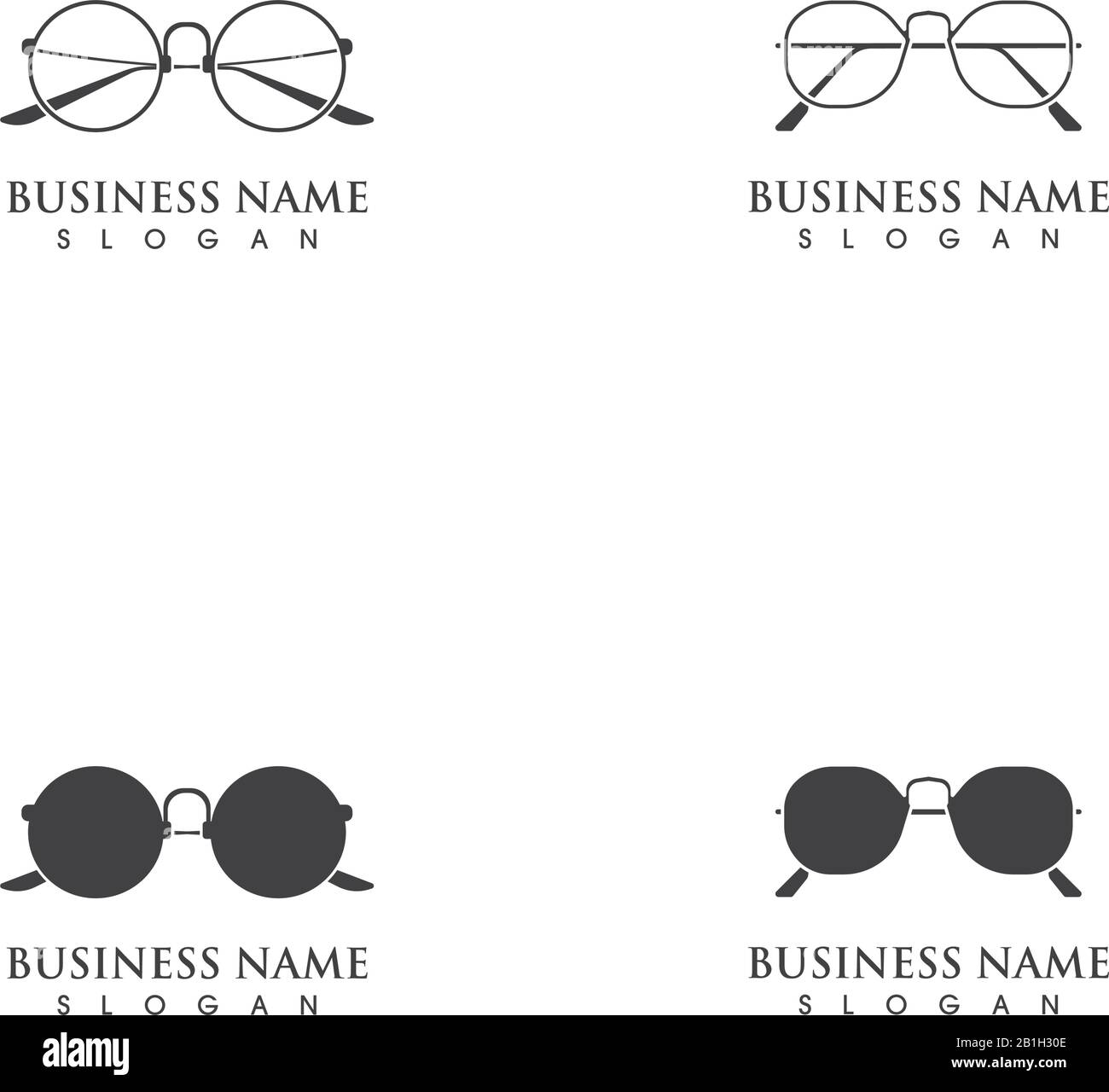 eye glasses logo and symbol vector Stock Vector Image & Art Alamy