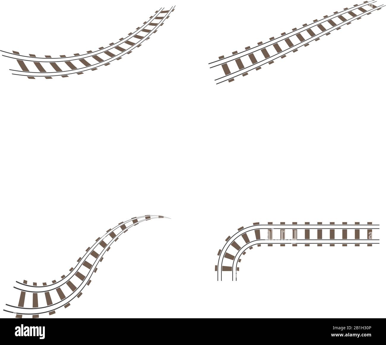 Train tracks vector icon design template illustration Stock Vector Image & Art Alamy
