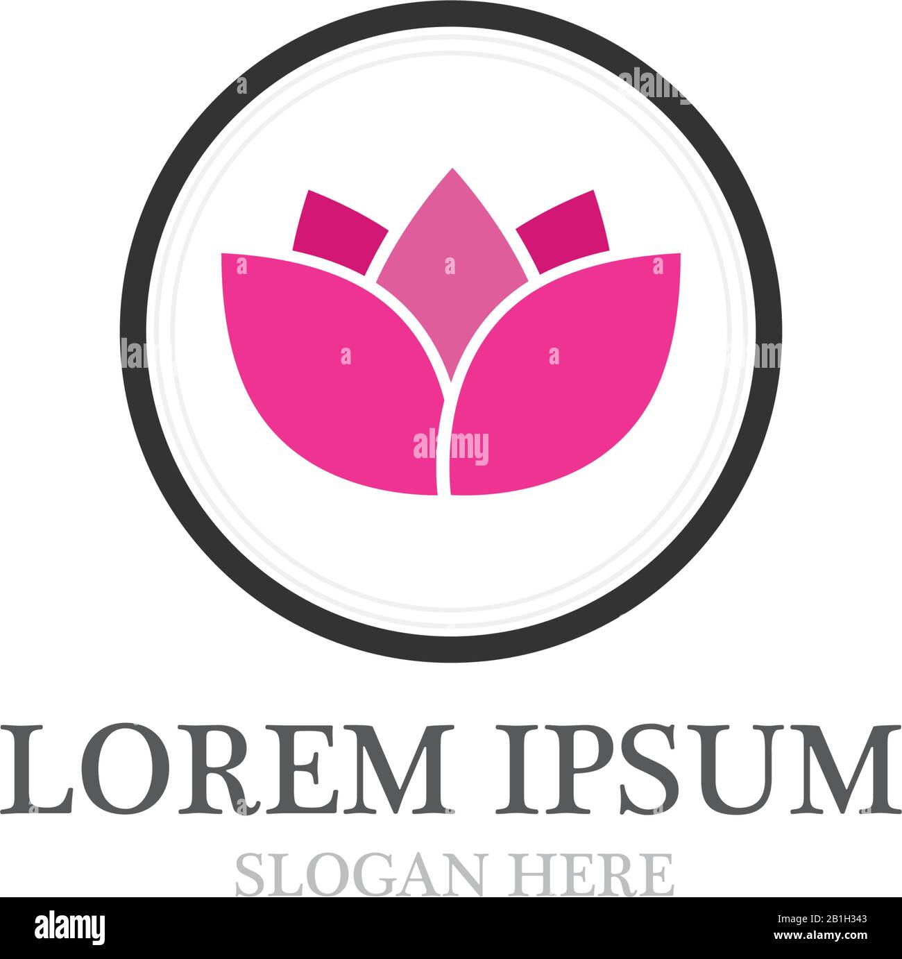 lotus flowers design logo Template icon Stock Vector Image & Art - Alamy