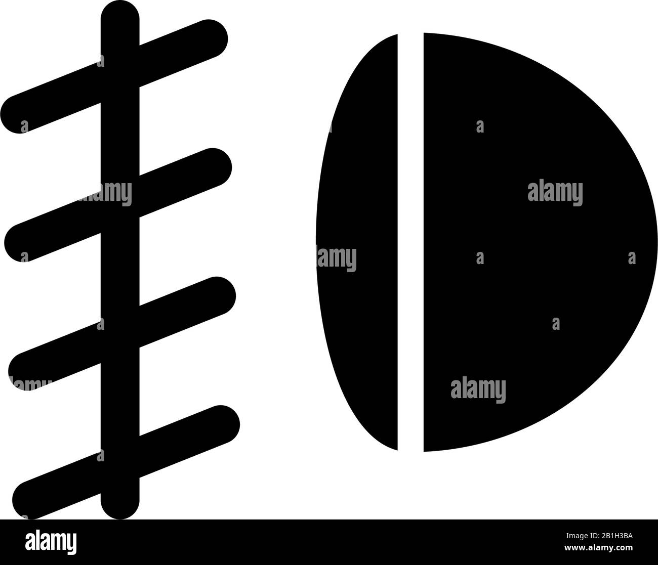 Fog light icon design vector template Stock Vector Image & Art - Alamy