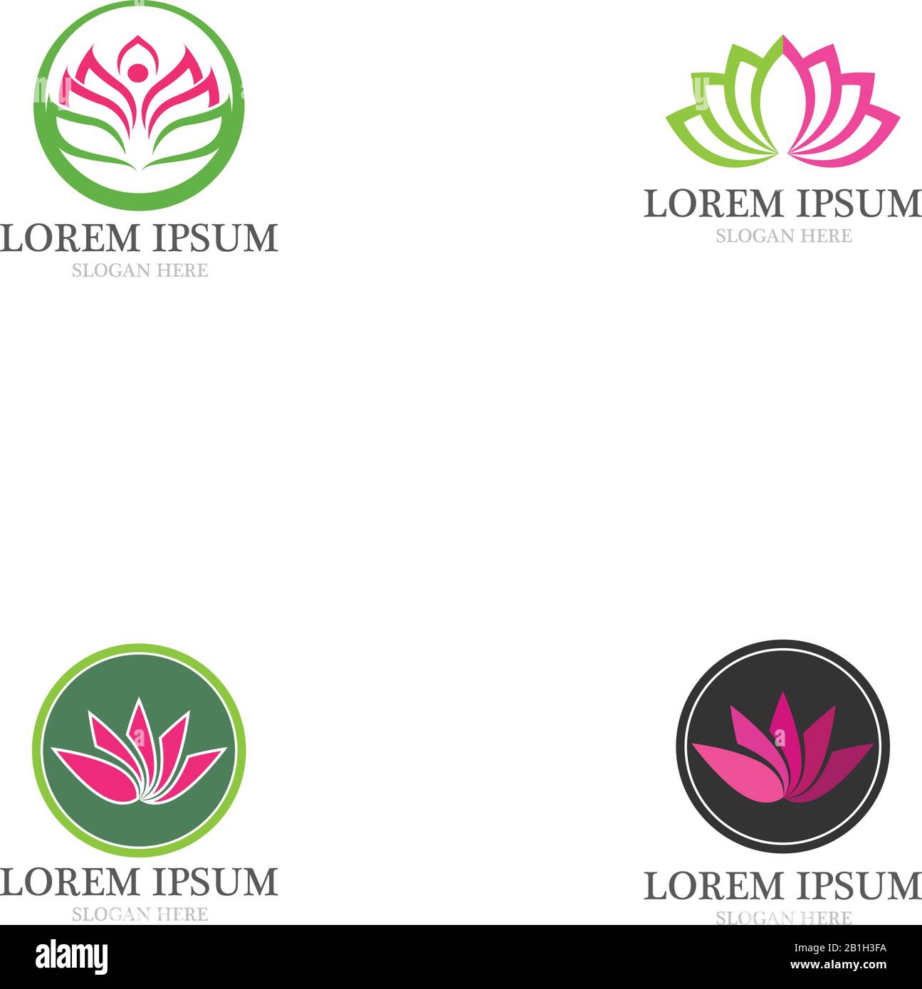 lotus flowers design logo Template icon Stock Vector Image & Art - Alamy