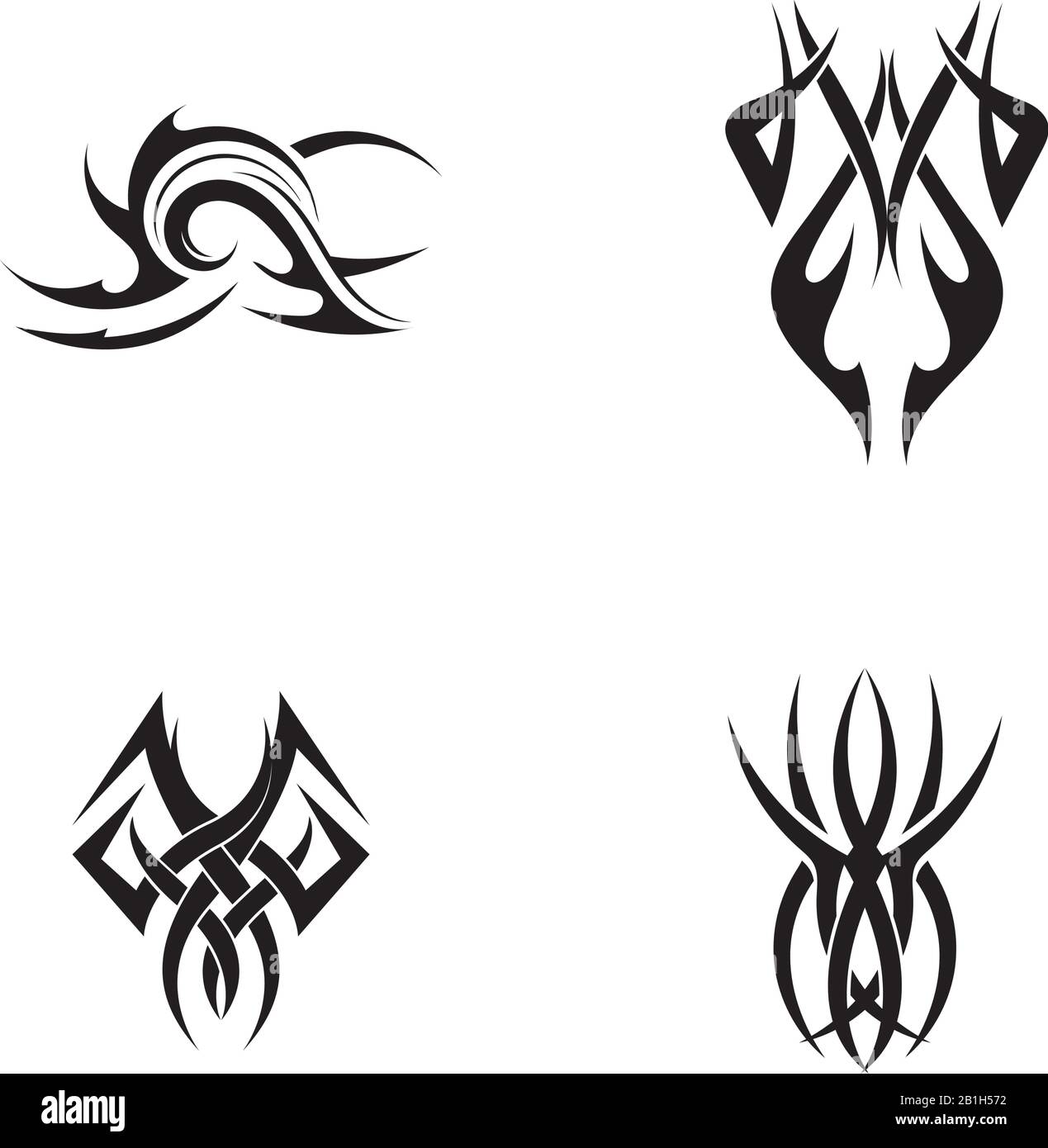 Tribal tattoos. Art tribal tattoo. Vector sketch of a tattoo. Idea for  design Stock Vector Image & Art - Alamy