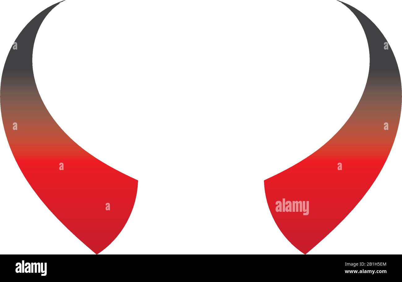 Devil horn Vector icon design illustration Template Stock Vector Image