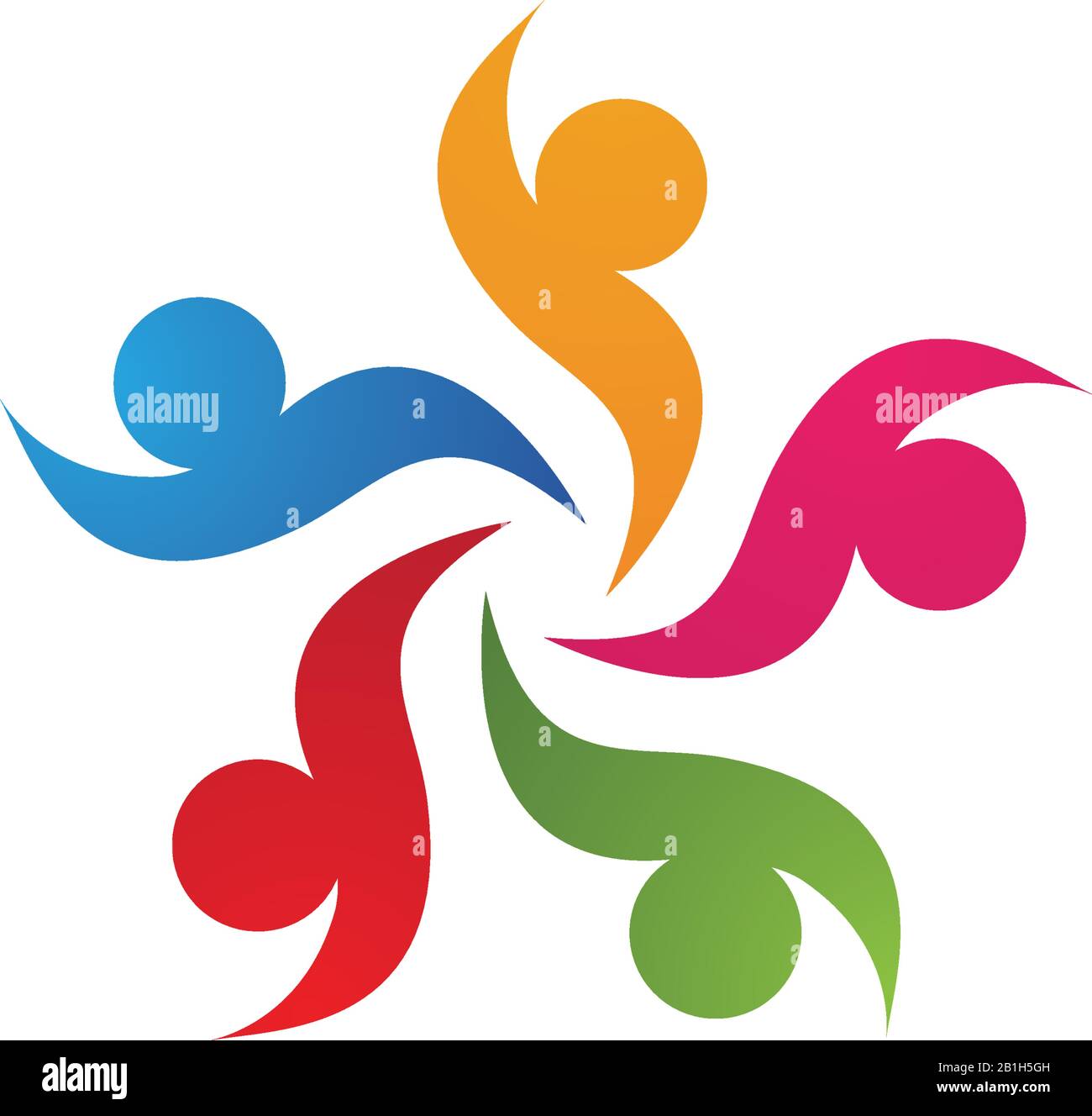 Community people logo network and social icon design template Stock ...