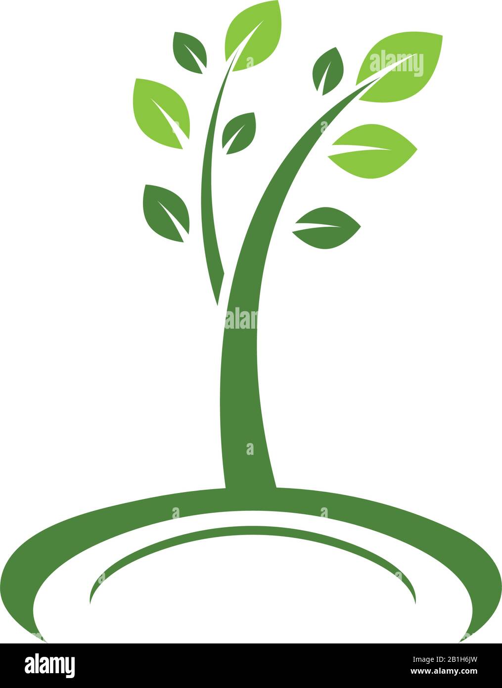 Tree leaf ecology nature element vector Stock Vector Image & Art - Alamy