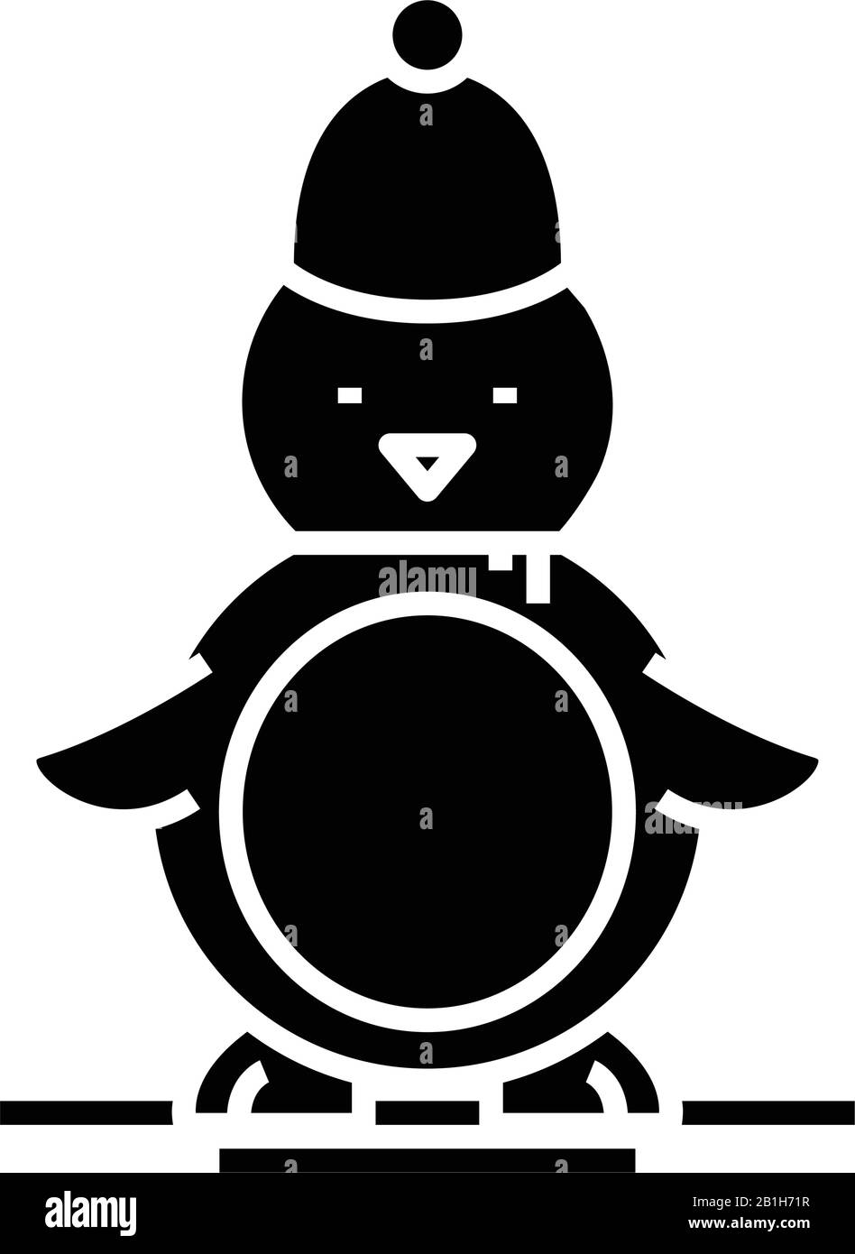 Bird toy black icon, concept illustration, vector flat symbol, glyph sign Stock Vector Image