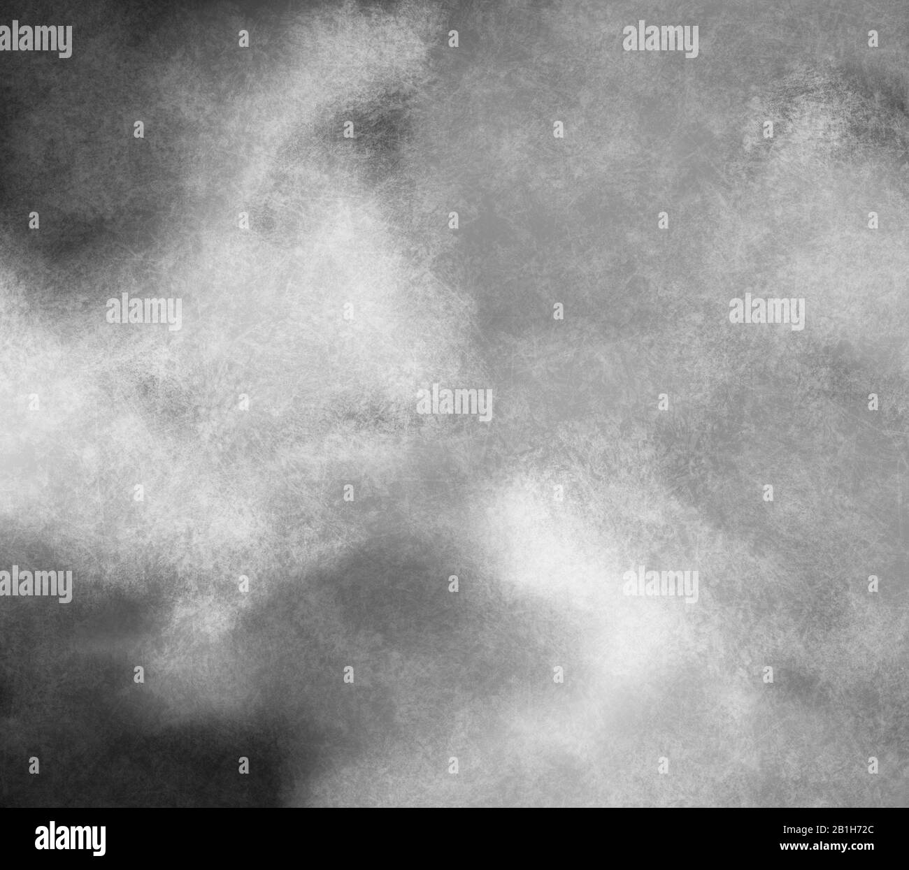 An abstract white charcoal texture on black background Stock Photo