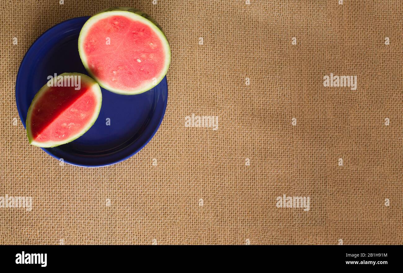 watermelon on texture background Stock Photo