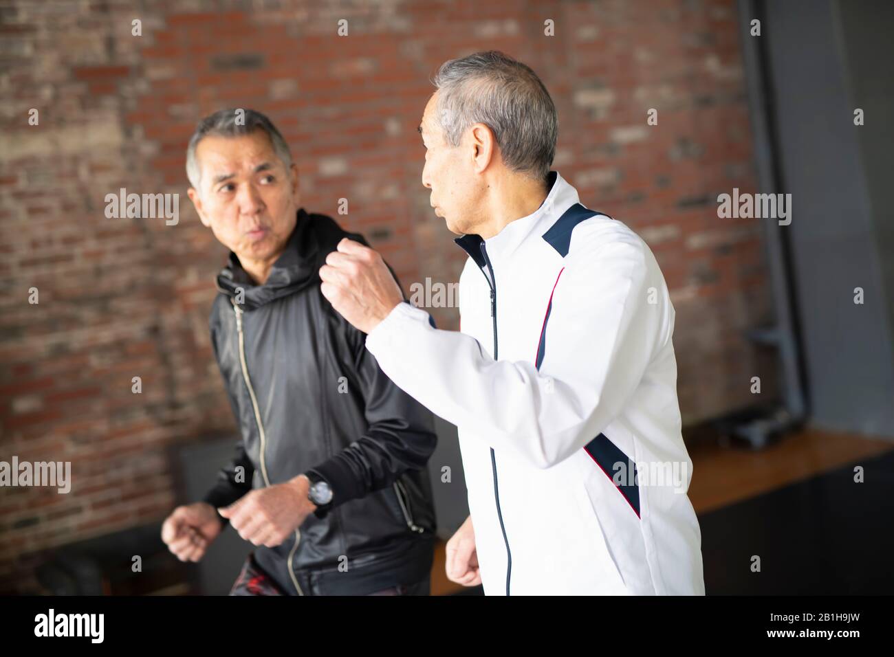 Side view old senior asian hi-res stock photography and images - Alamy