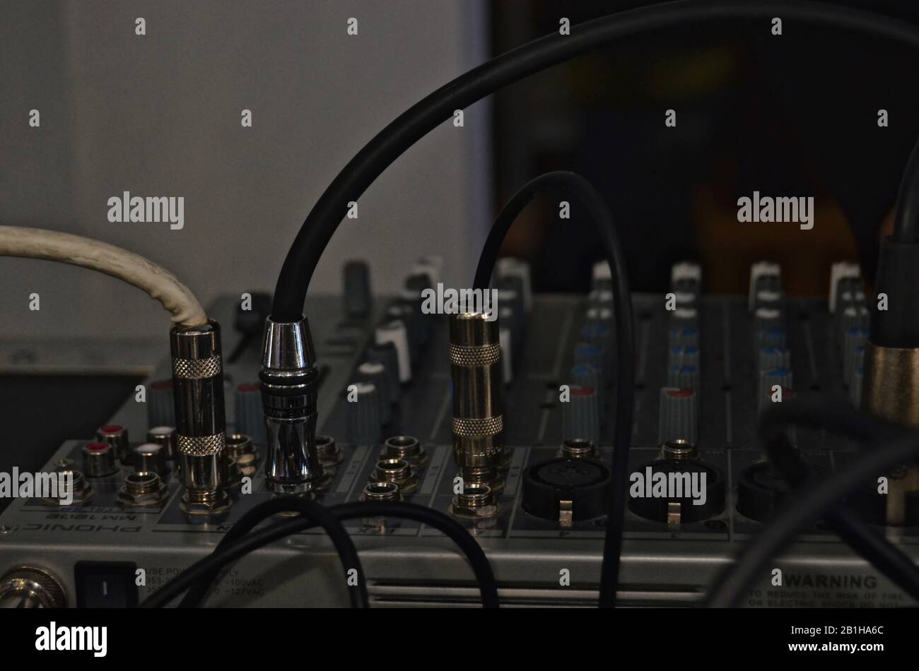 Sounds mixer during a film fest event Stock Photo