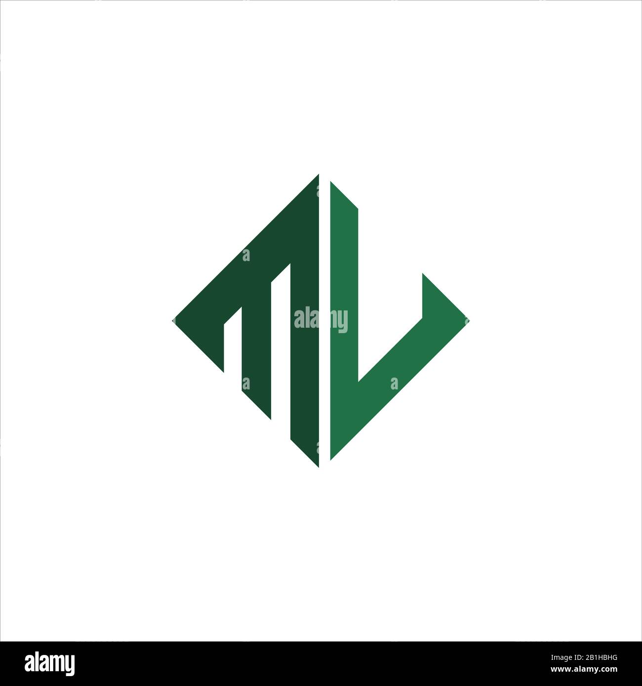 Initial letter mv or vm logo design template Stock Vector Image & Art ...