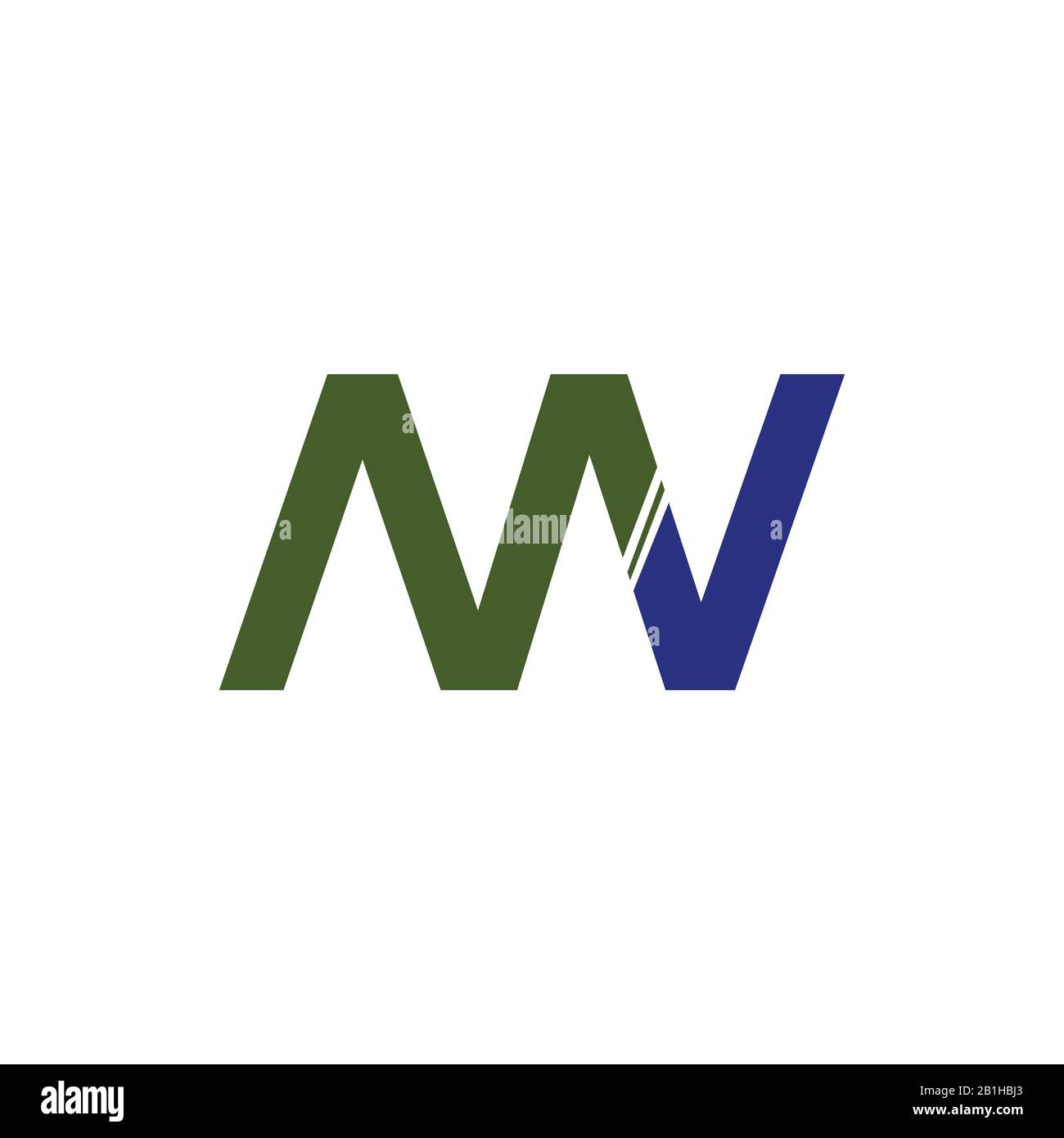 Initial letter mv or vm logo design template Stock Vector Image & Art ...